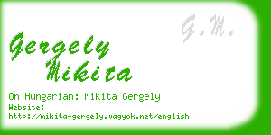 gergely mikita business card